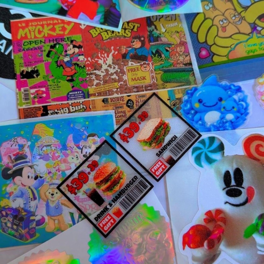 Vintage STYLE Y2K Nostalgia Sticker Lot Mixed Retro Decals